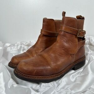 Jodhpur Leather Ankle‎ Boots Buckle Strap Made England Brown 6.5 Dainite sole